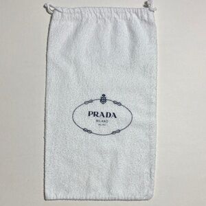Prada White Logo Dust Bag